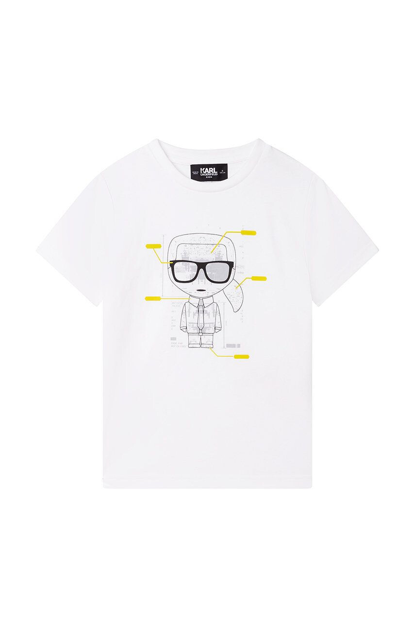 Karl Lagerfeld tricou de bumbac pentru copii - Pled.ro