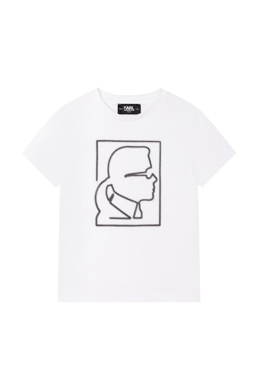 Karl Lagerfeld tricou de bumbac pentru copii - Pled.ro