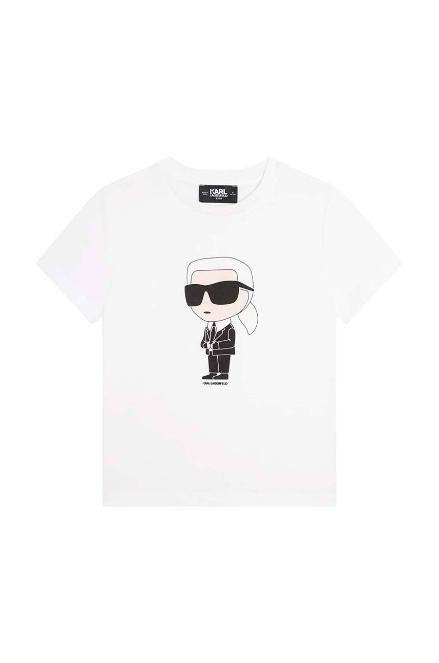 Karl Lagerfeld tricou de bumbac pentru copii - Pled.ro