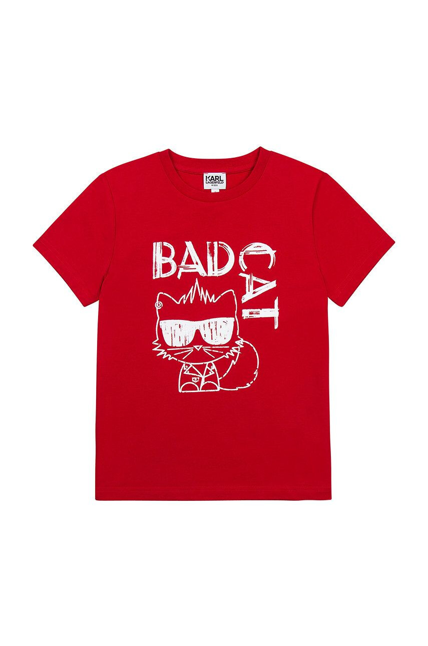 Karl Lagerfeld Tricou de bumbac pentru copii - Pled.ro