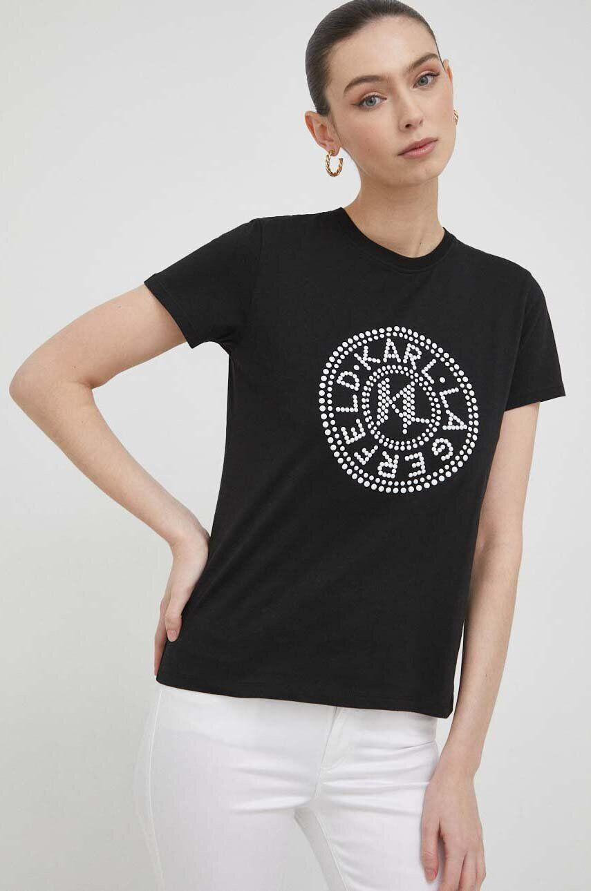 Karl Lagerfeld tricou din bumbac - Pled.ro