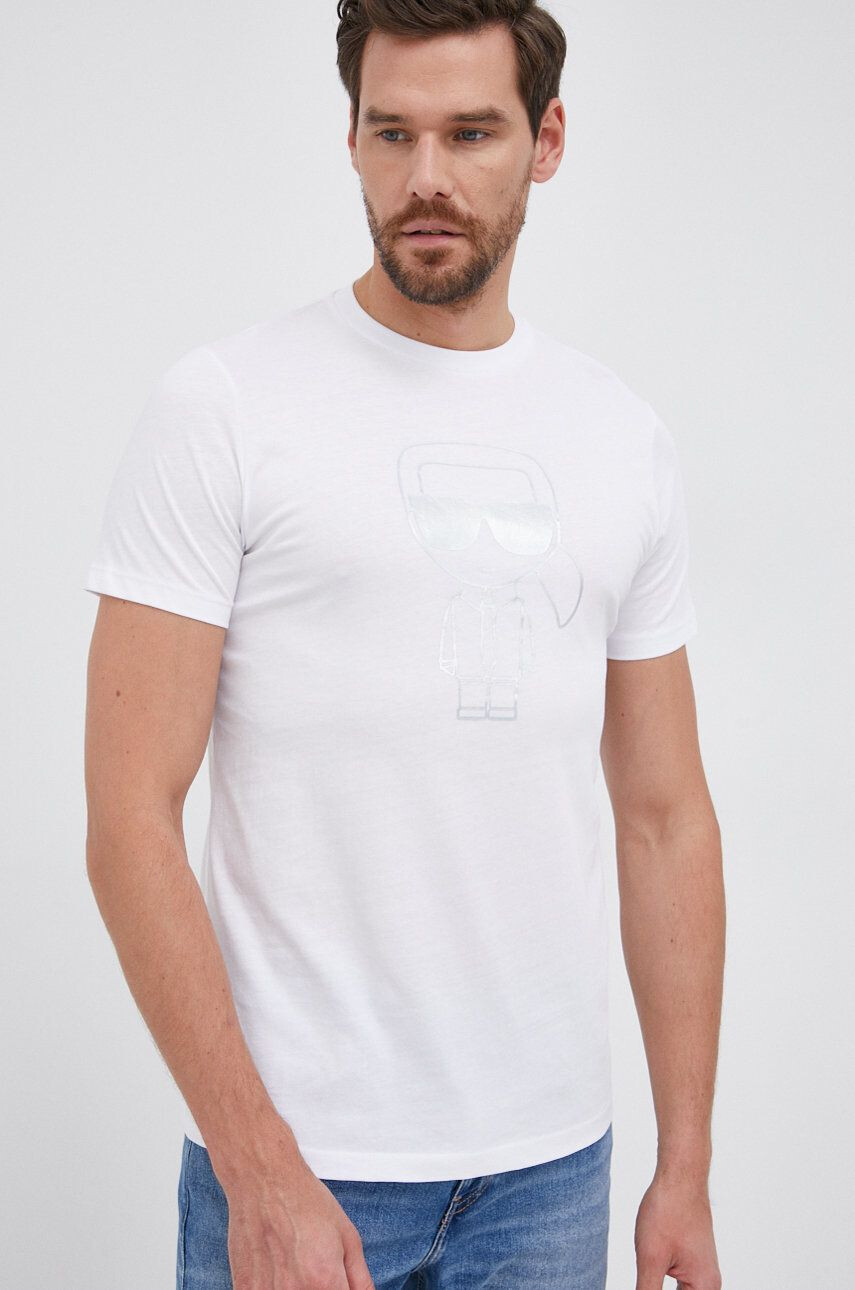 Karl Lagerfeld tricou din bumbac - Pled.ro