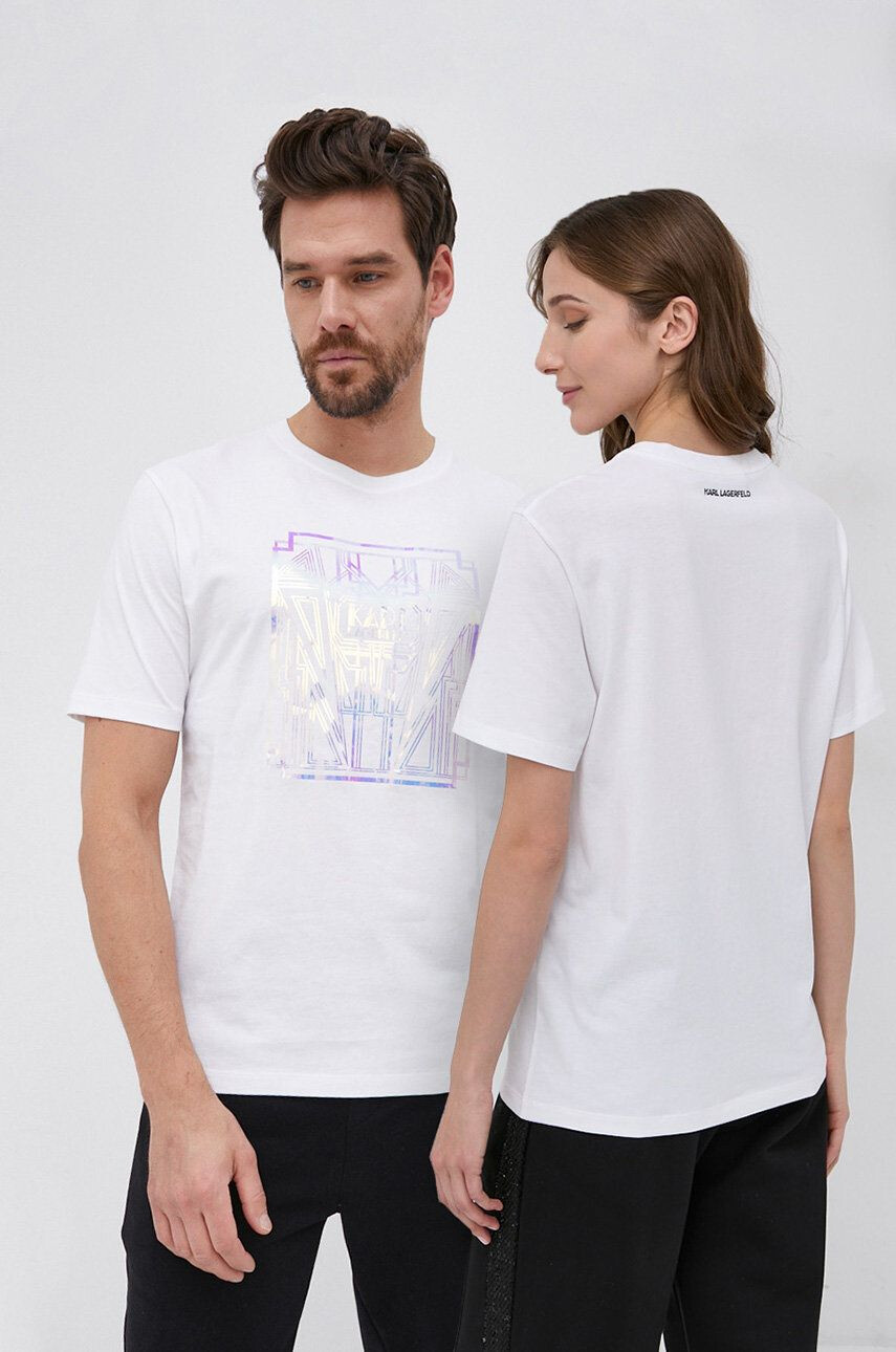 Karl Lagerfeld tricou din bumbac - Pled.ro