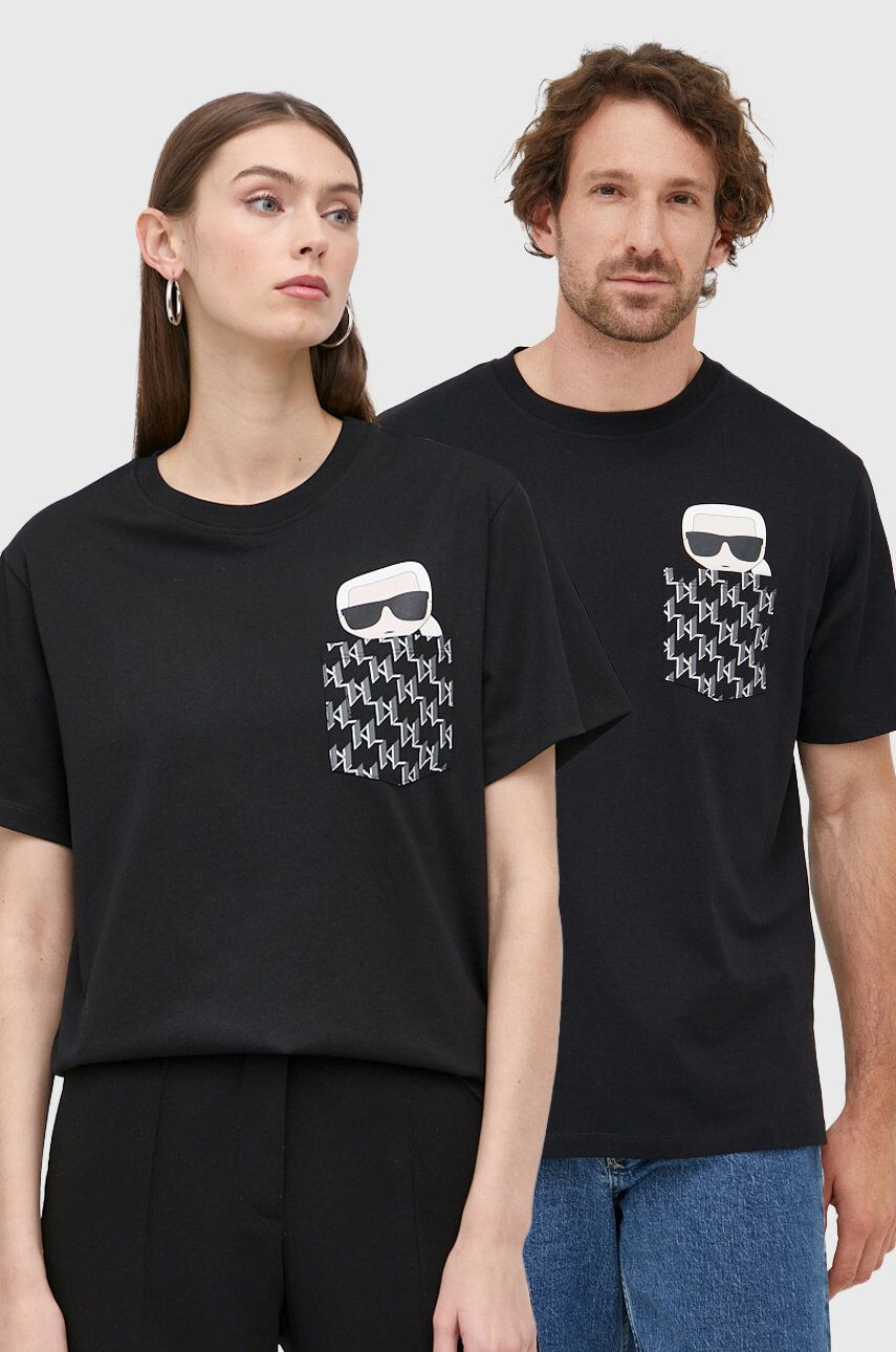 Karl Lagerfeld tricou din bumbac - Pled.ro