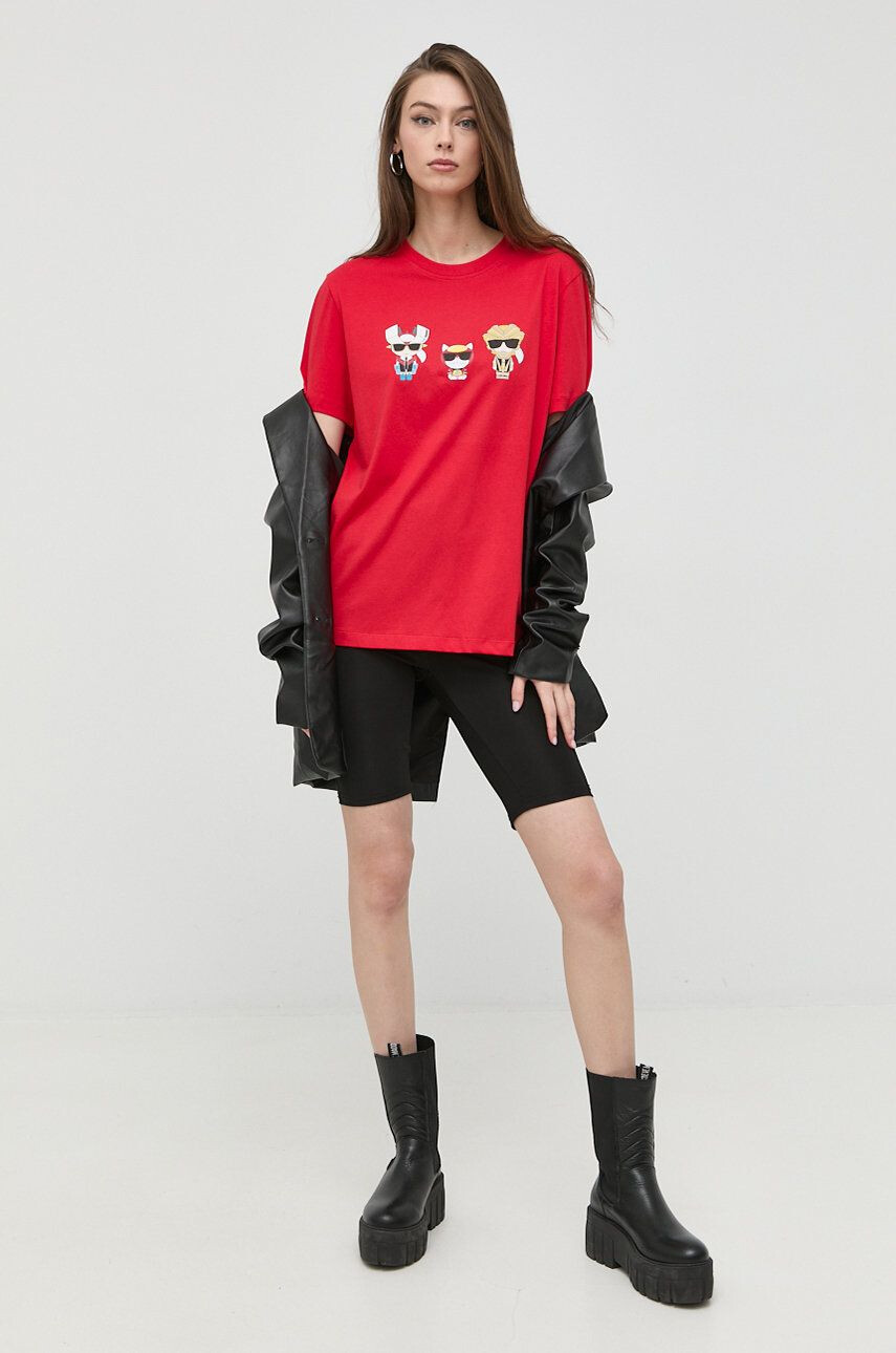 Karl Lagerfeld tricou din bumbac - Pled.ro