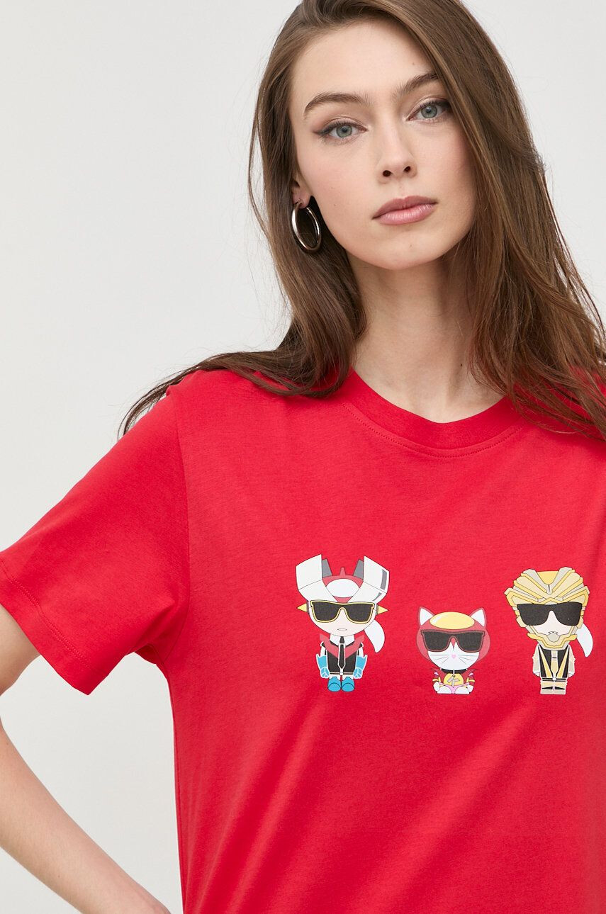 Karl Lagerfeld tricou din bumbac - Pled.ro