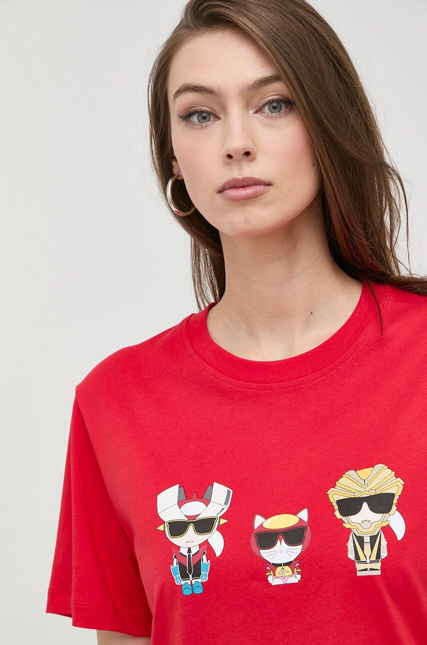 Karl Lagerfeld tricou din bumbac - Pled.ro