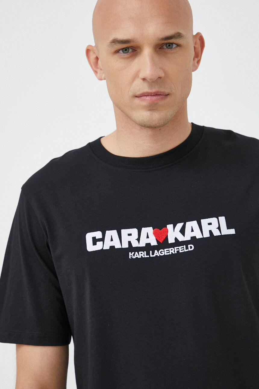 Karl Lagerfeld tricou din bumbac X Cara Delevingne - Pled.ro