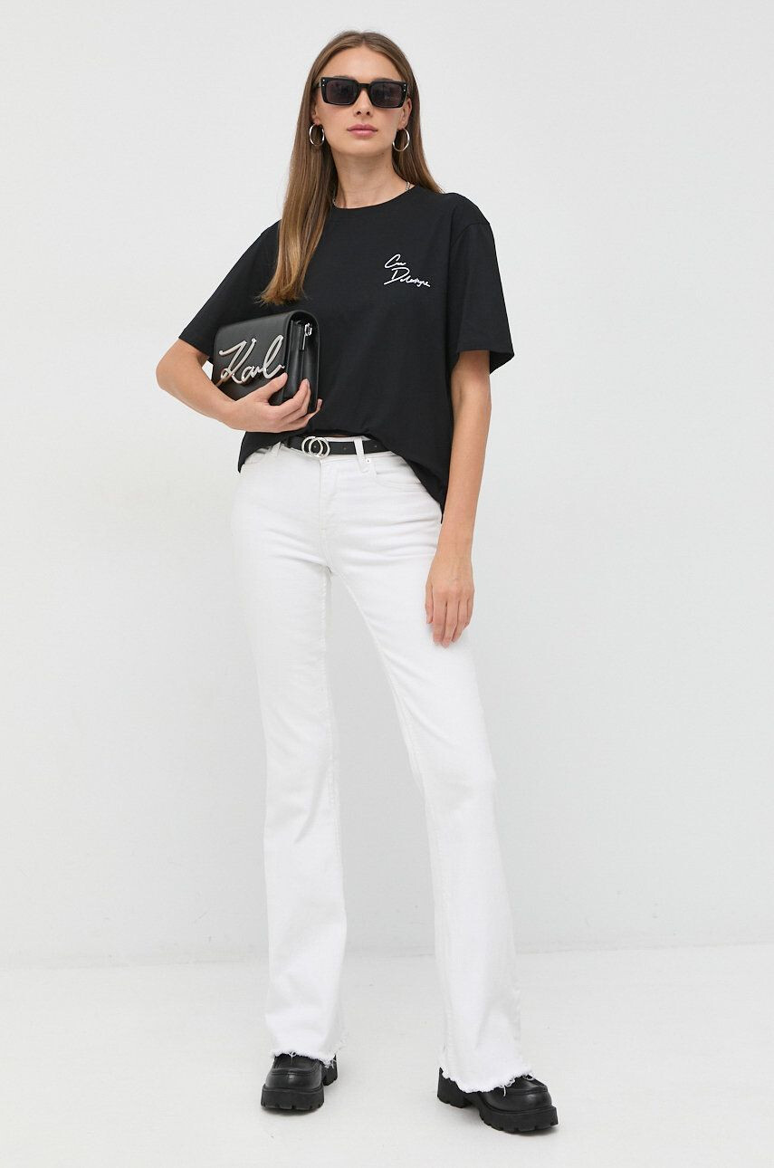 Karl Lagerfeld tricou din bumbac X Cara Delevingne - Pled.ro