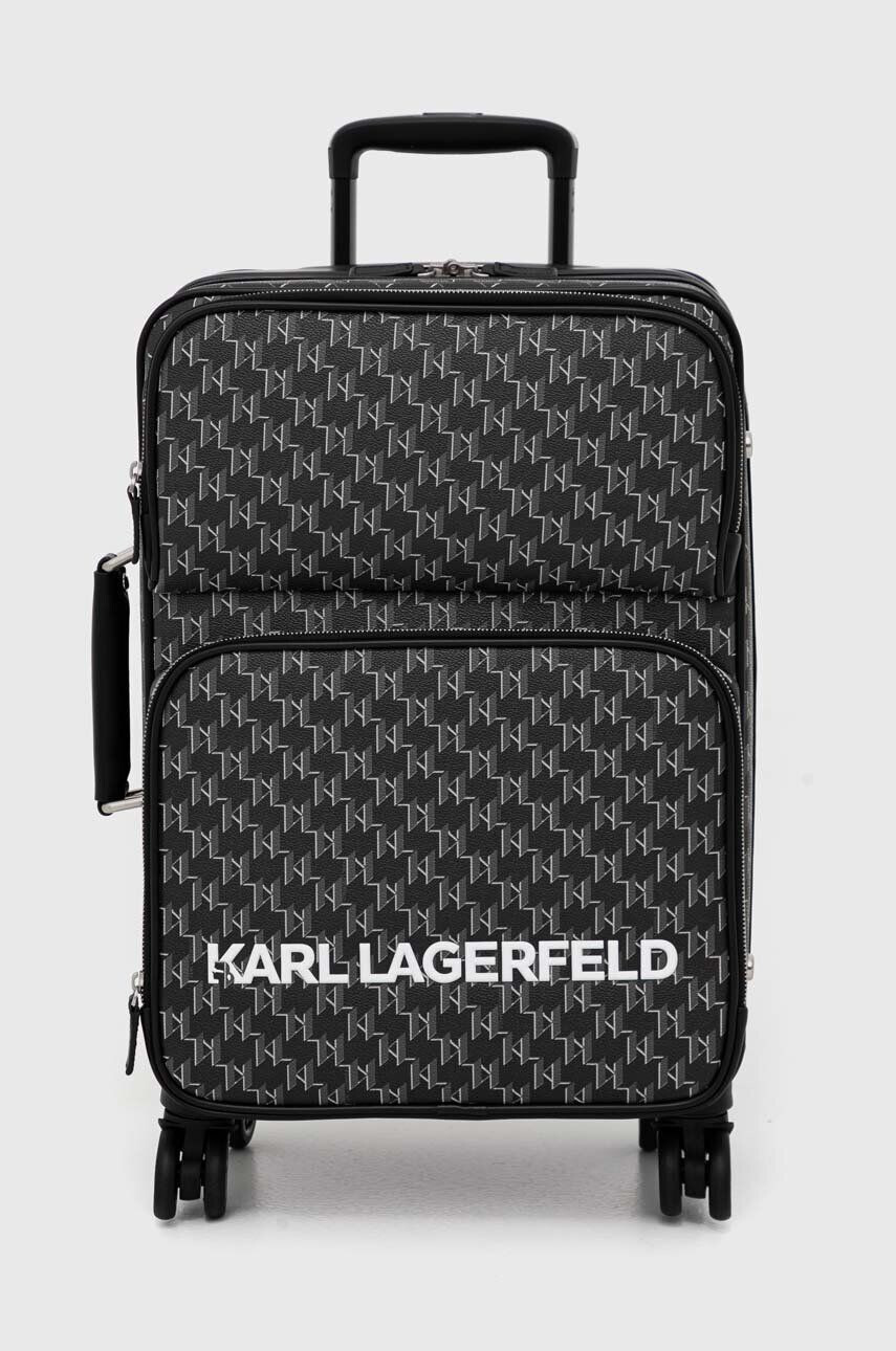 Karl Lagerfeld valiza culoarea negru - Pled.ro