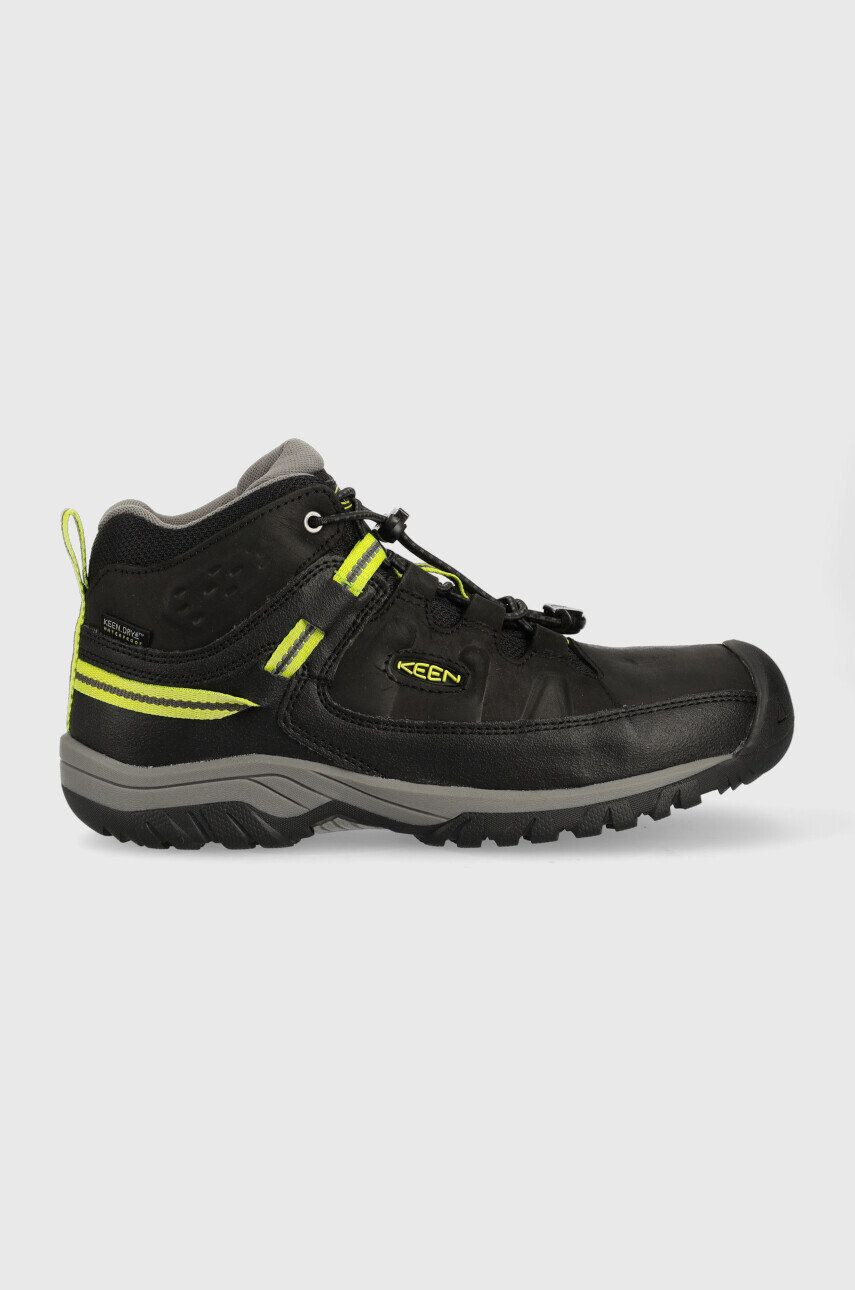 Keen pantofi copii Targhee Mid WP culoarea negru - Pled.ro