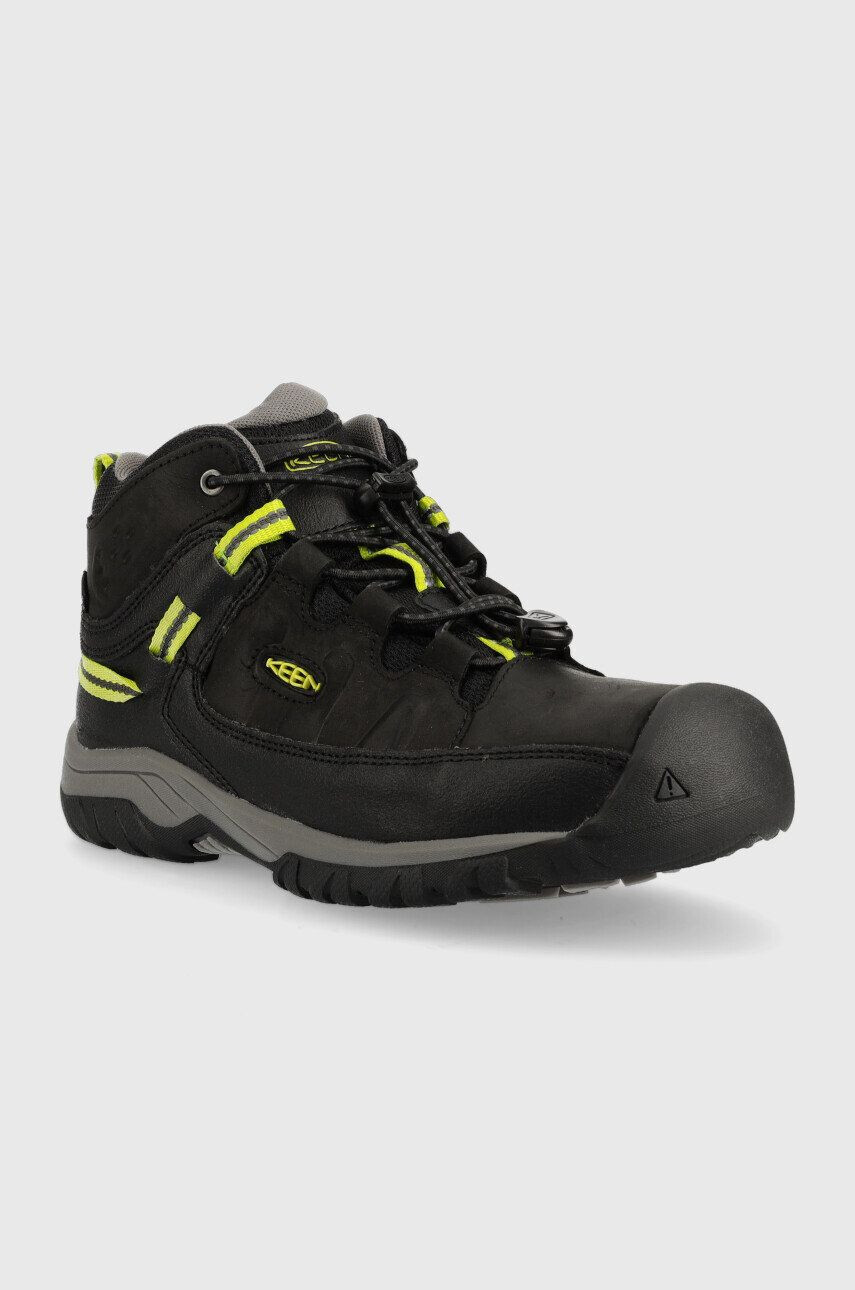 Keen pantofi copii Targhee Mid WP culoarea negru - Pled.ro