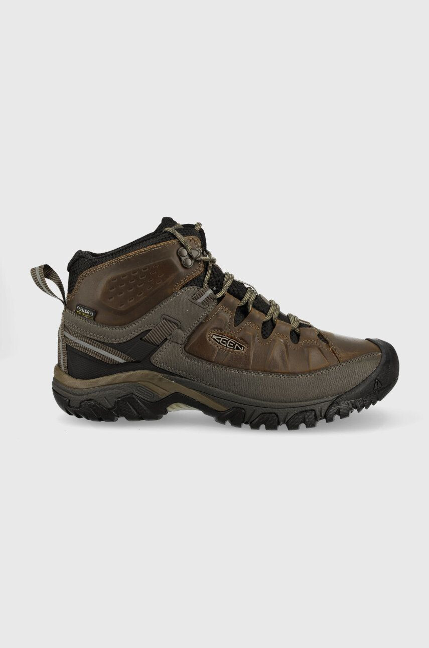 Keen pantofi Targhee III Mid barbati culoarea maro 1017786.-BUNG/BLA - Pled.ro