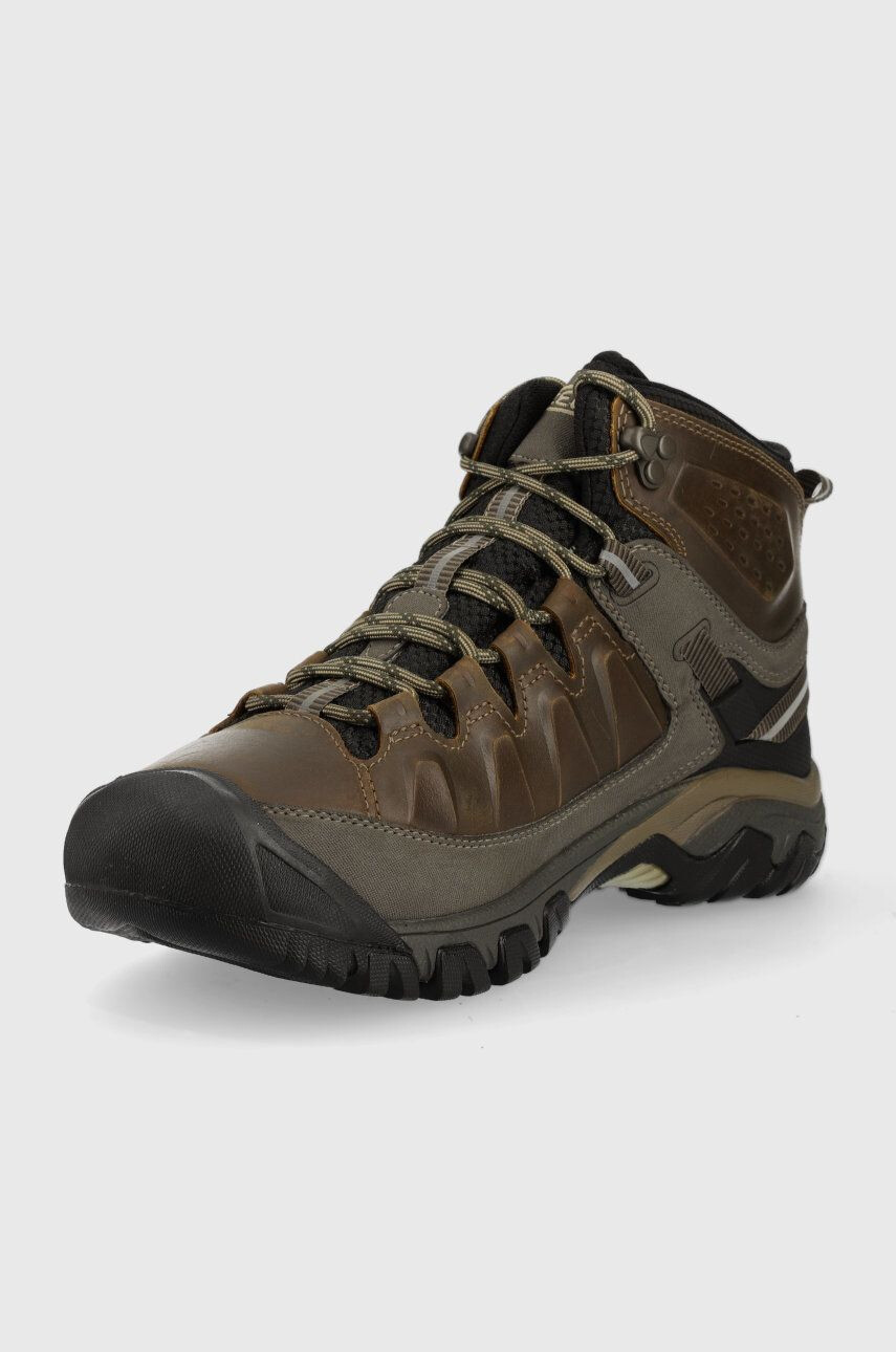 Keen pantofi Targhee III Mid barbati culoarea maro 1017786.-BUNG/BLA - Pled.ro