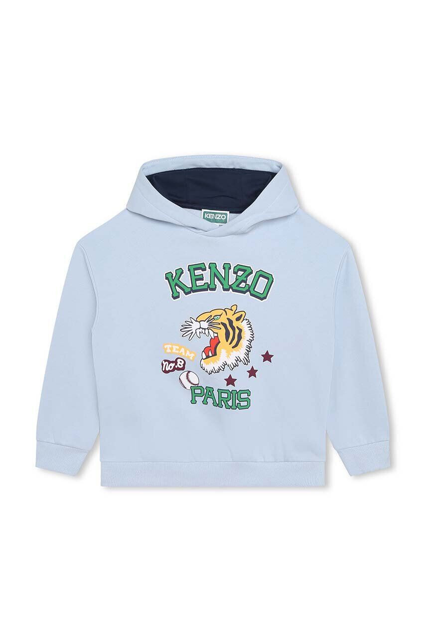 Kenzo kids bluza copii cu glugă cu imprimeu - Pled.ro