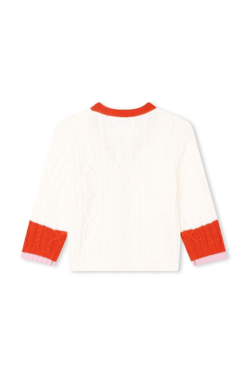 Kenzo kids cardigan cu amestec de lână pentru copii culoarea alb light - Pled.ro