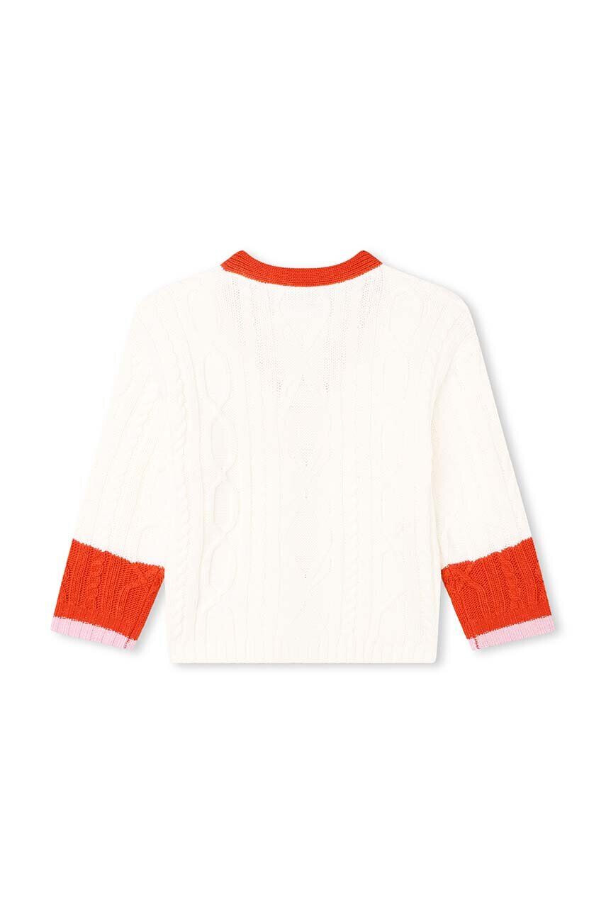 Kenzo kids cardigan cu amestec de lână pentru copii culoarea alb light - Pled.ro