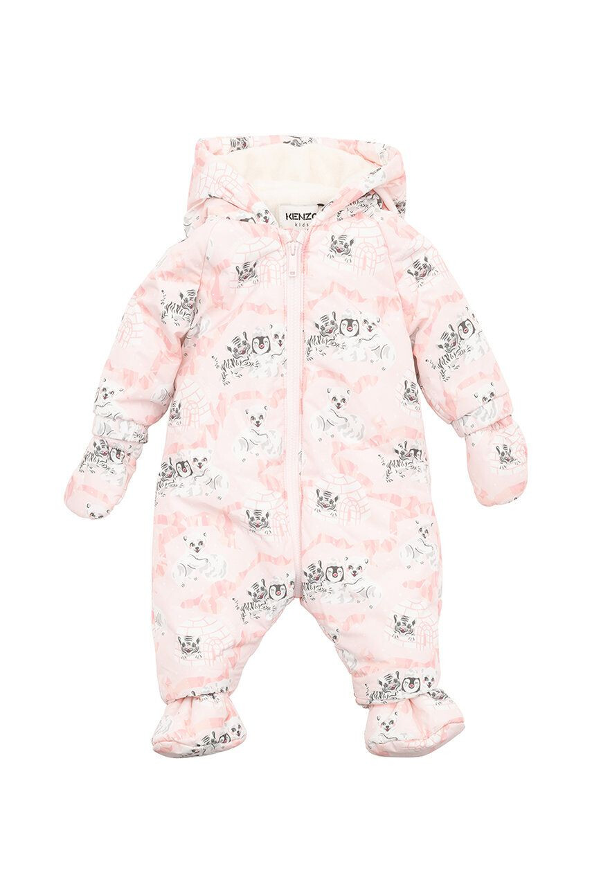 Kenzo kids combinezon bebe culoarea roz - Pled.ro