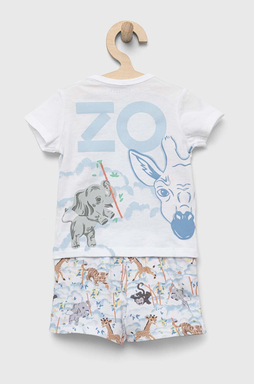 Kenzo kids compleu bebe culoarea alb - Pled.ro