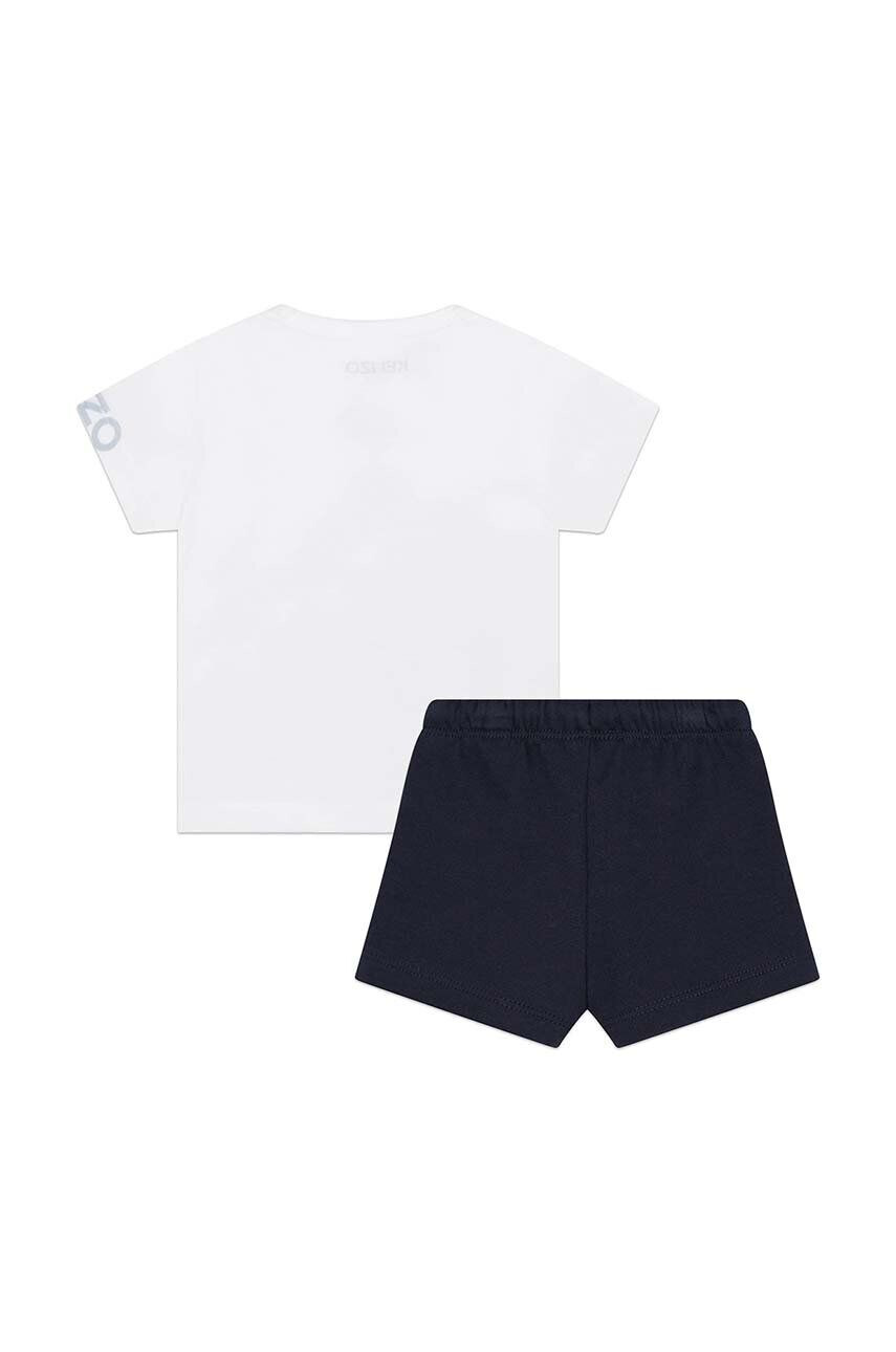 Kenzo kids compleu copii culoarea alb - Pled.ro