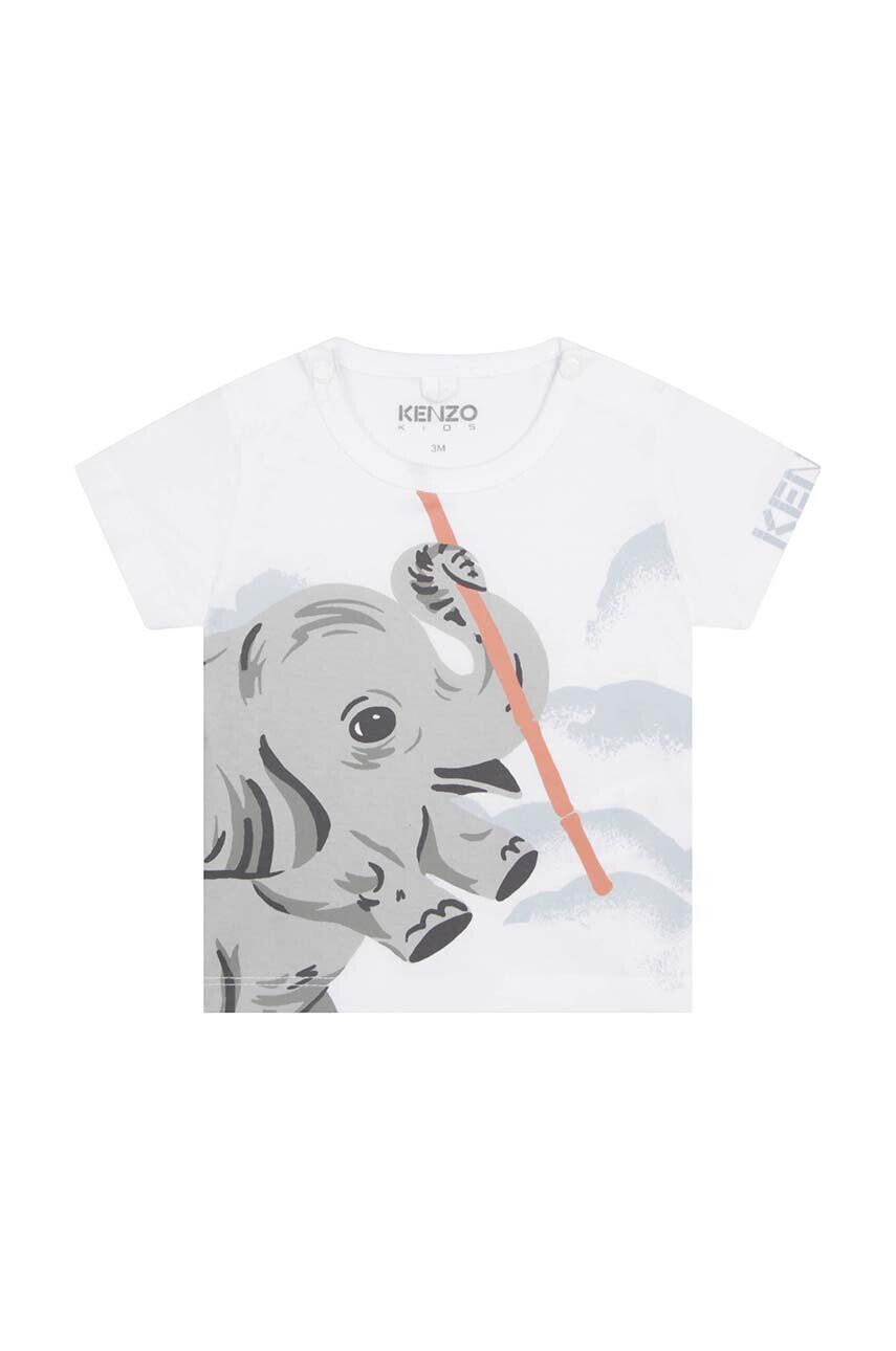 Kenzo kids compleu copii culoarea alb - Pled.ro