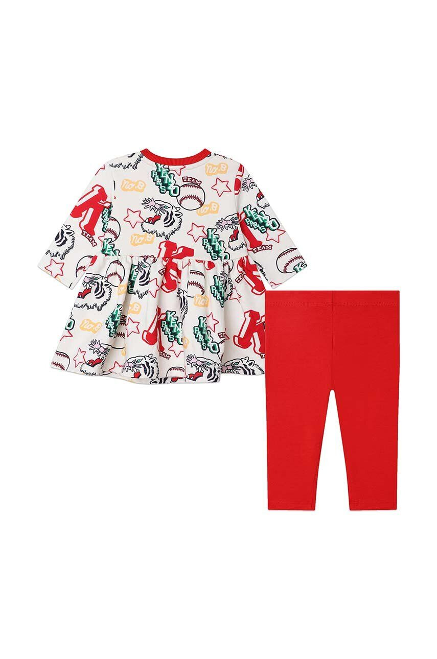 Kenzo kids compleu copii culoarea alb - Pled.ro