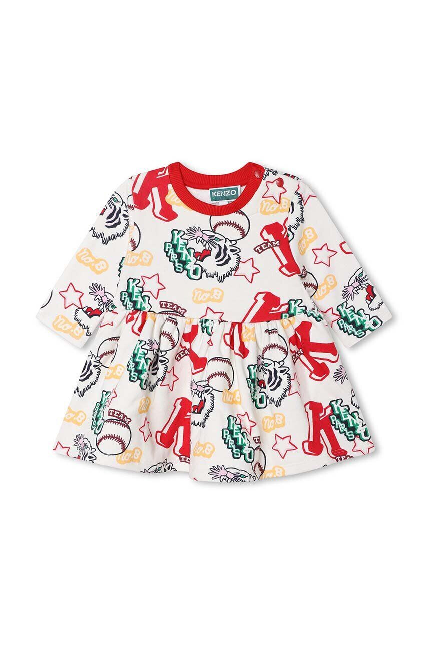 Kenzo kids compleu copii culoarea alb - Pled.ro