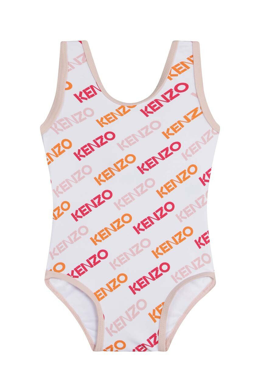 Kenzo kids costum de baie dintr-o bucată pentru copii culoarea alb - Pled.ro