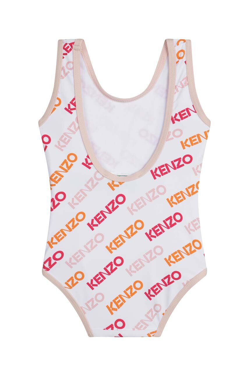 Kenzo kids costum de baie dintr-o bucată pentru copii culoarea alb - Pled.ro