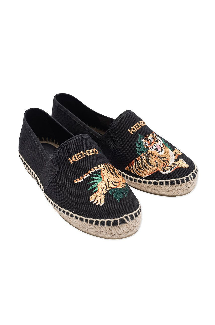 Kenzo kids espadrile copii culoarea verde - Pled.ro