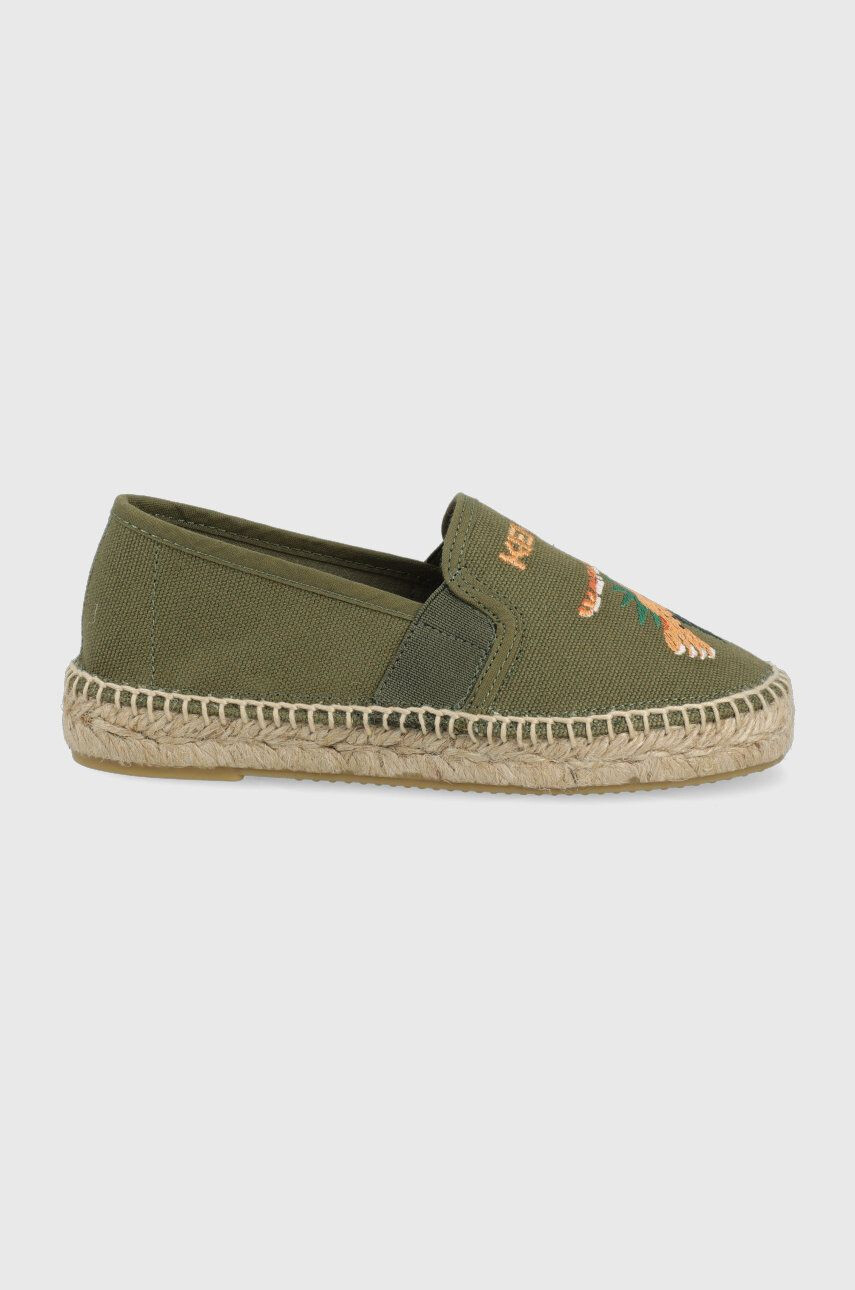 Kenzo kids espadrile copii culoarea verde - Pled.ro