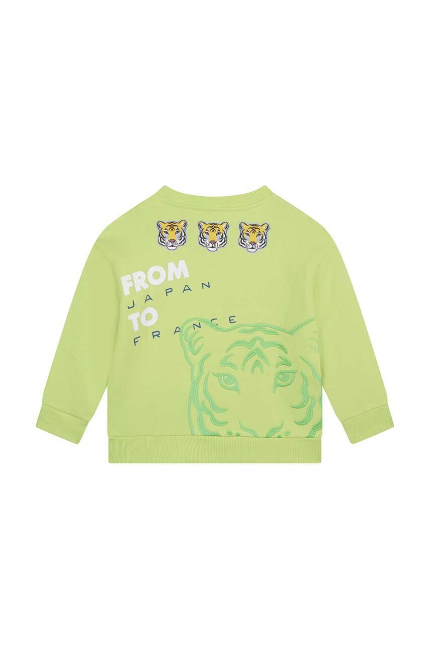 Kenzo kids hanorac de bumbac pentru copii culoarea bej modelator - Pled.ro