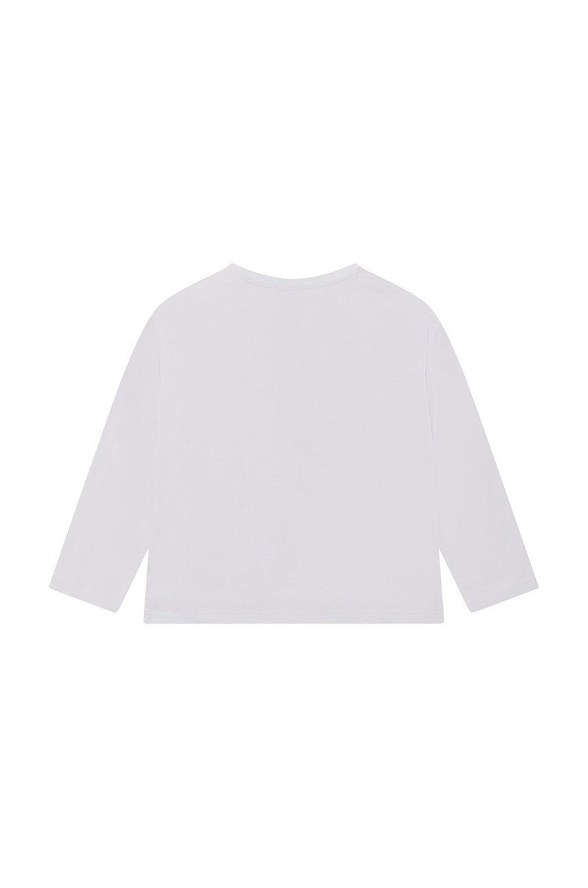 Kenzo kids longsleeve din bumbac pentru copii culoarea verde cu imprimeu - Pled.ro