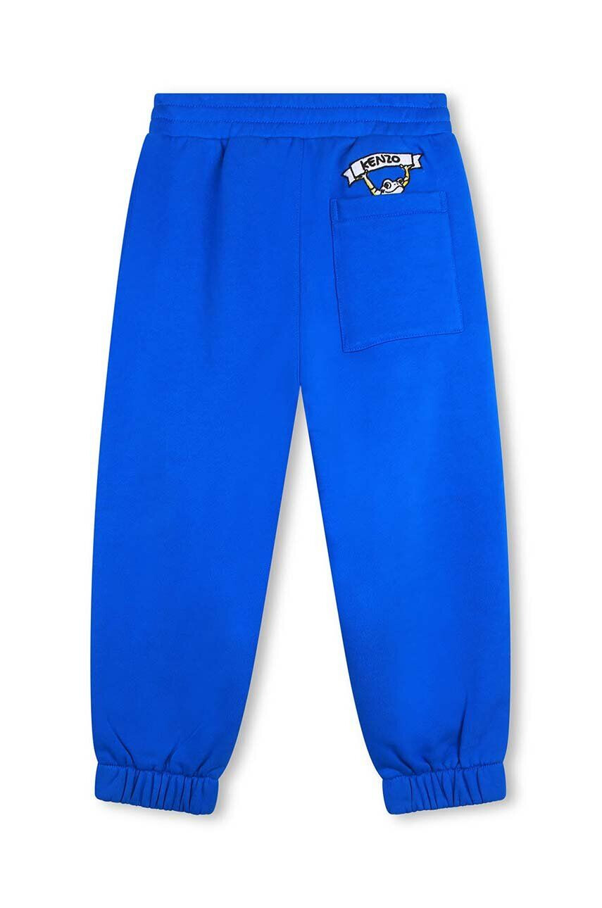 Kenzo kids pantaloni de trening pentru copii neted - Pled.ro