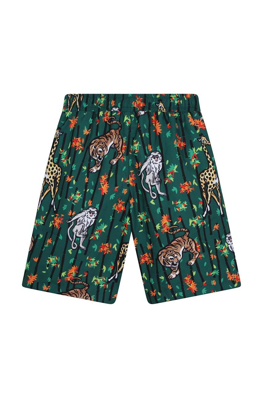 Kenzo kids pantaloni scurti de baie copii culoarea verde - Pled.ro