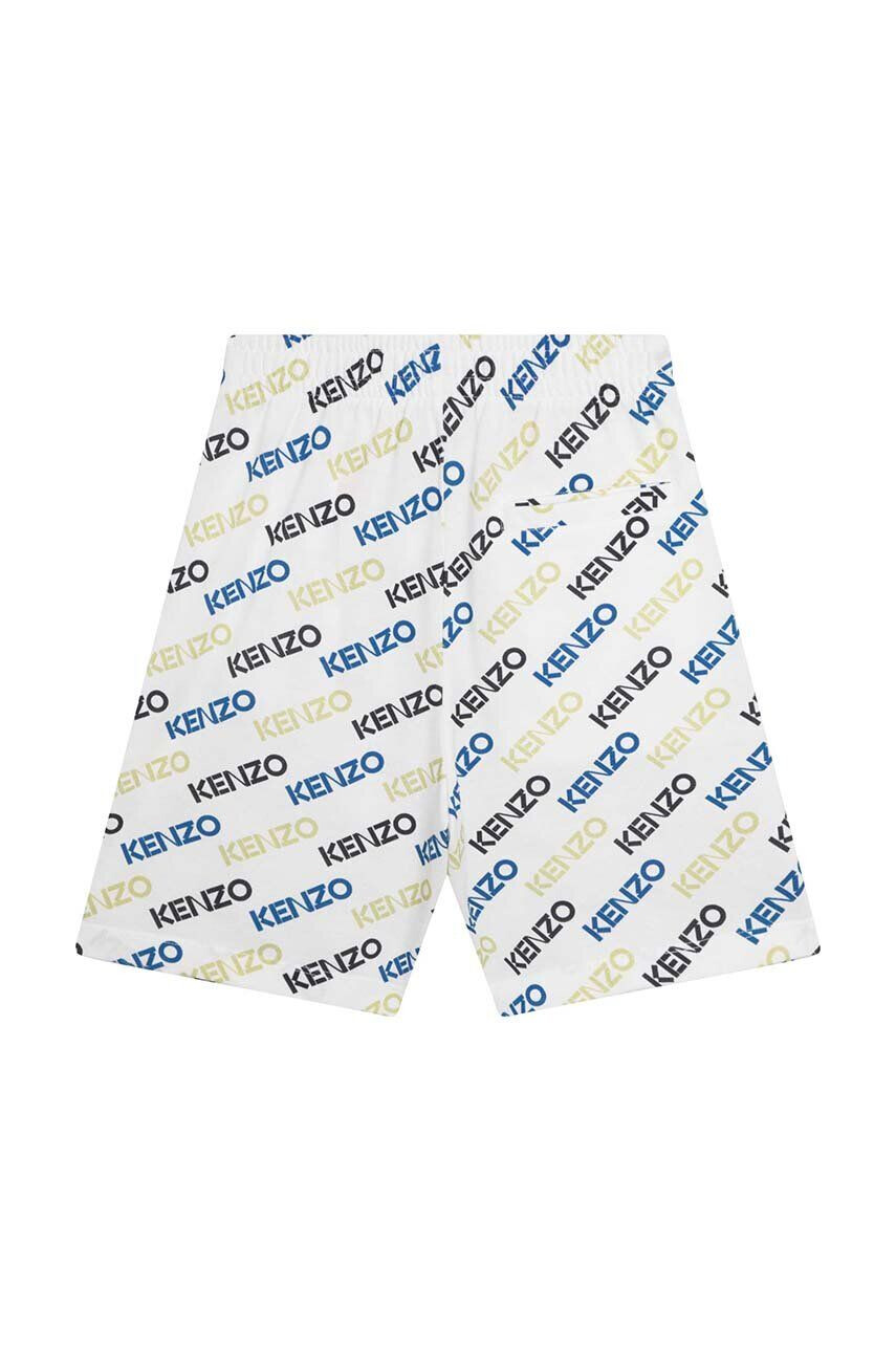 Kenzo kids pantaloni scurți din bumbac pentru copii culoarea alb - Pled.ro