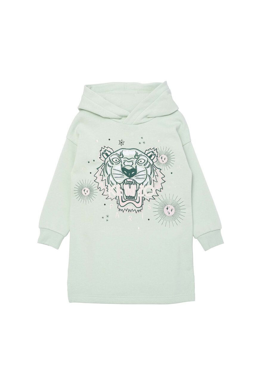 Kenzo kids rochie fete culoarea gri mini drept - Pled.ro