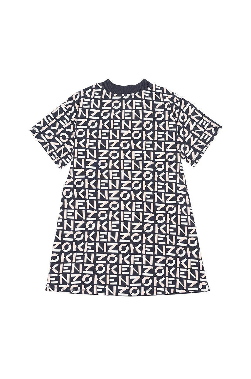 Kenzo kids rochie fete culoarea gri mini drept - Pled.ro