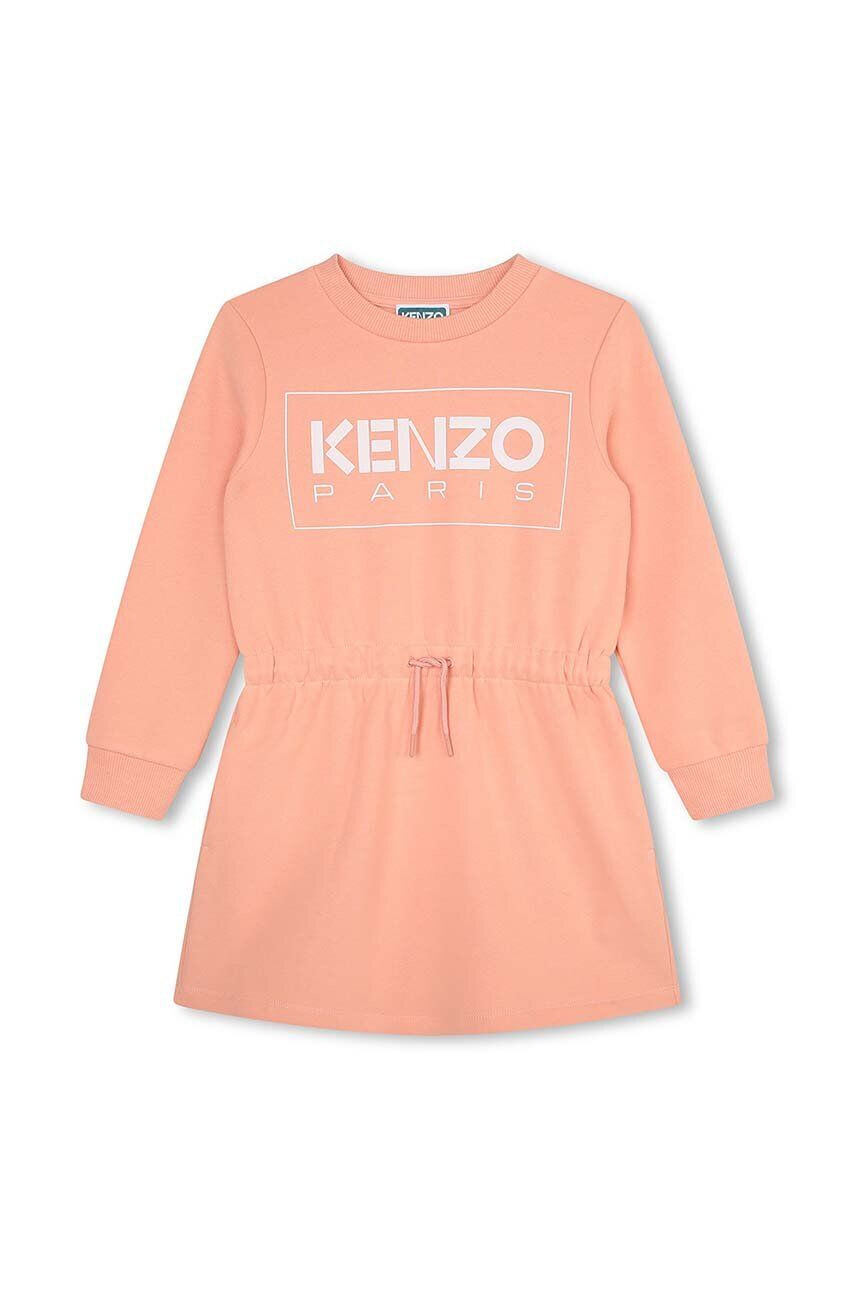 Kenzo kids rochie fete culoarea roz mini evazati - Pled.ro