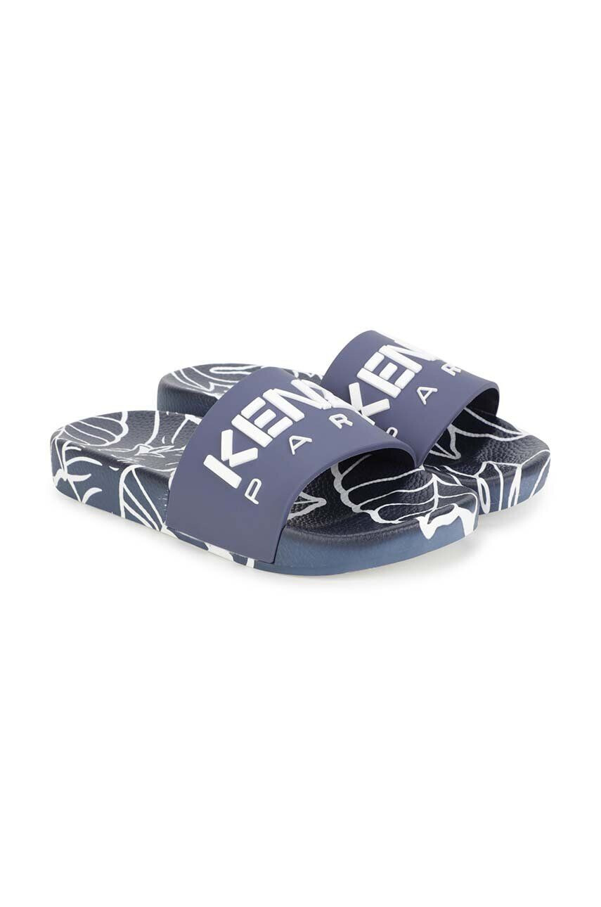 Kenzo kids slapi copii culoarea albastru marin - Pled.ro