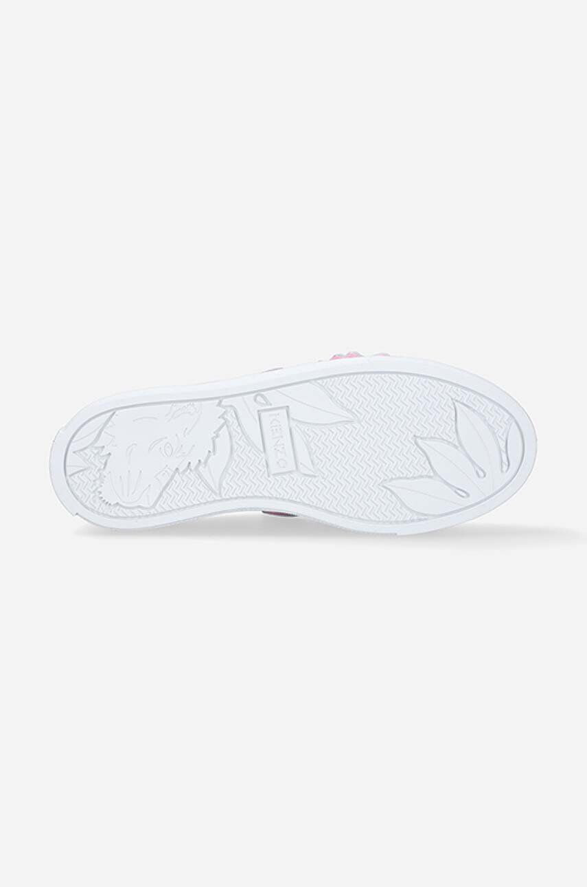 Kenzo kids teniși din piele copii K59039 culoarea roz - Pled.ro