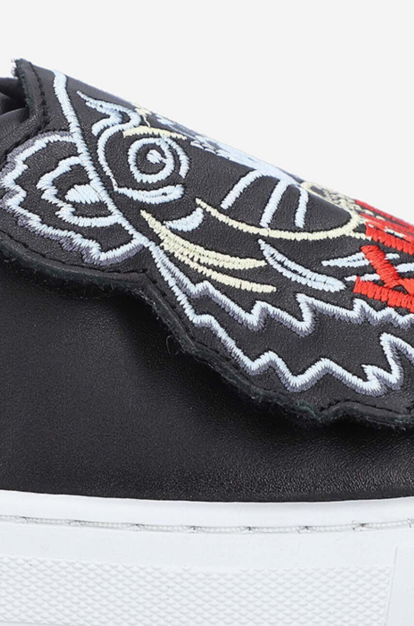 Kenzo kids teniși din piele copii K59039 culoarea negru - Pled.ro