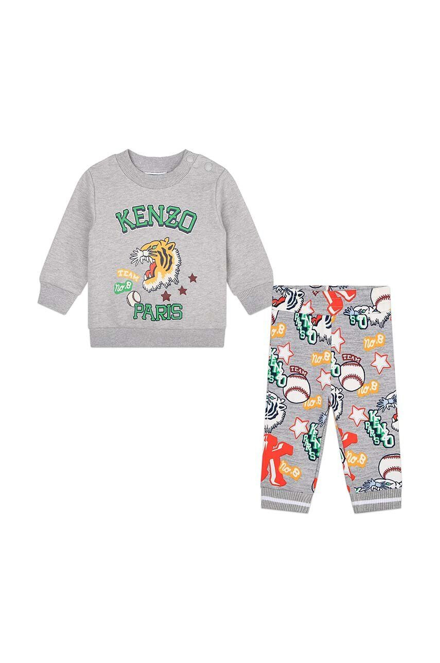 Kenzo kids trening copii culoarea gri - Pled.ro