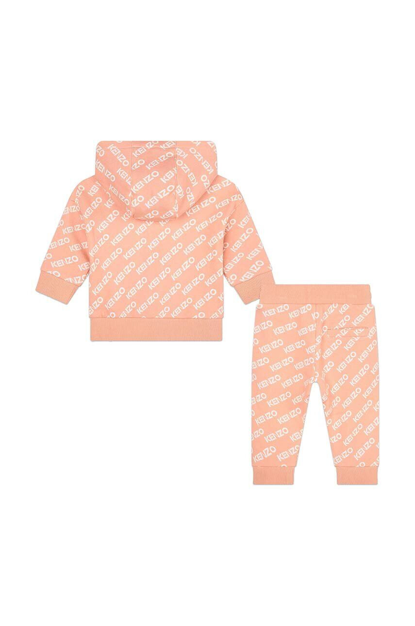 Kenzo kids trening din bumbac pentru bebelusi culoarea roz - Pled.ro