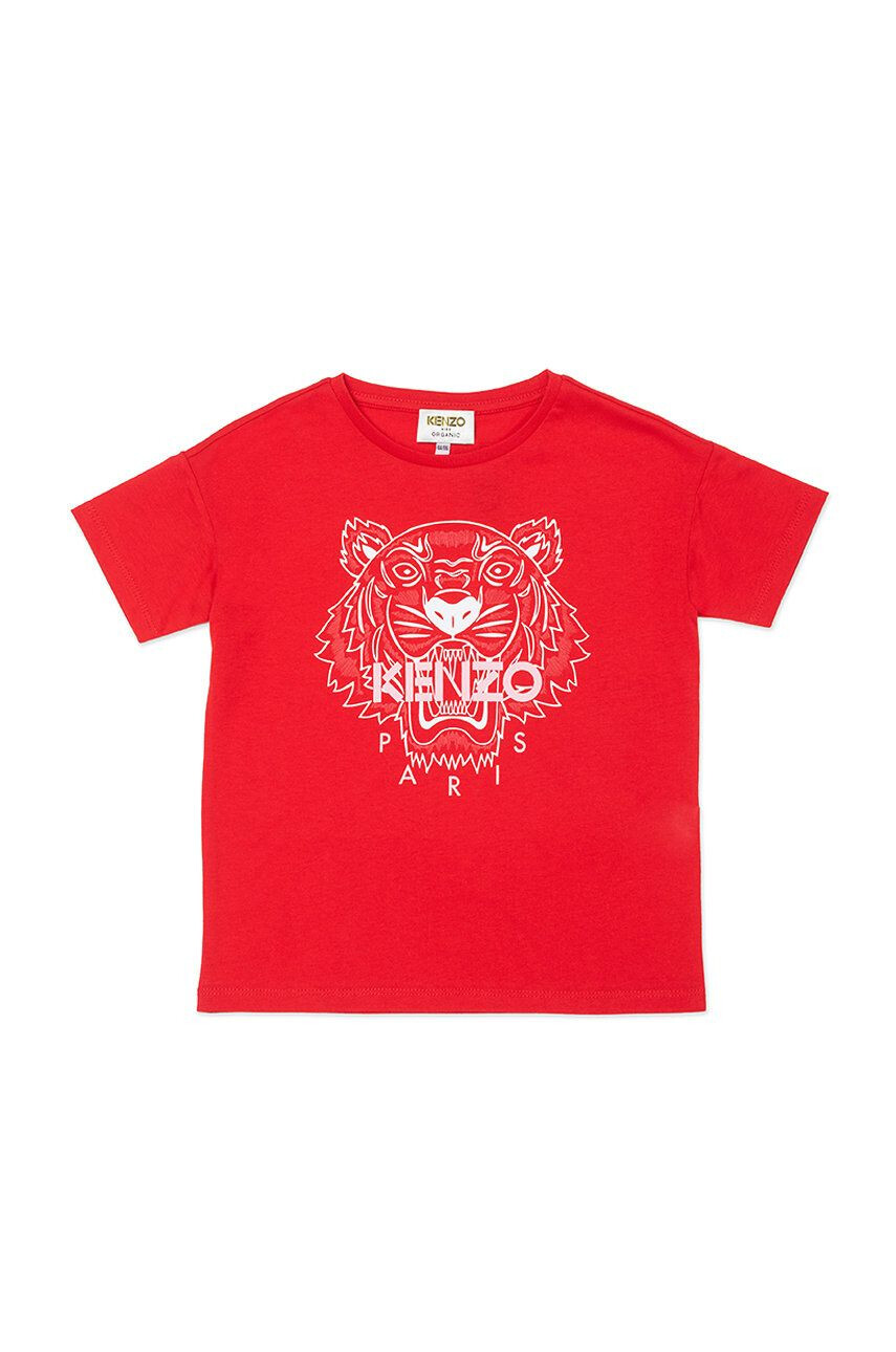 Kenzo kids Tricou copii culoarea alb - Pled.ro