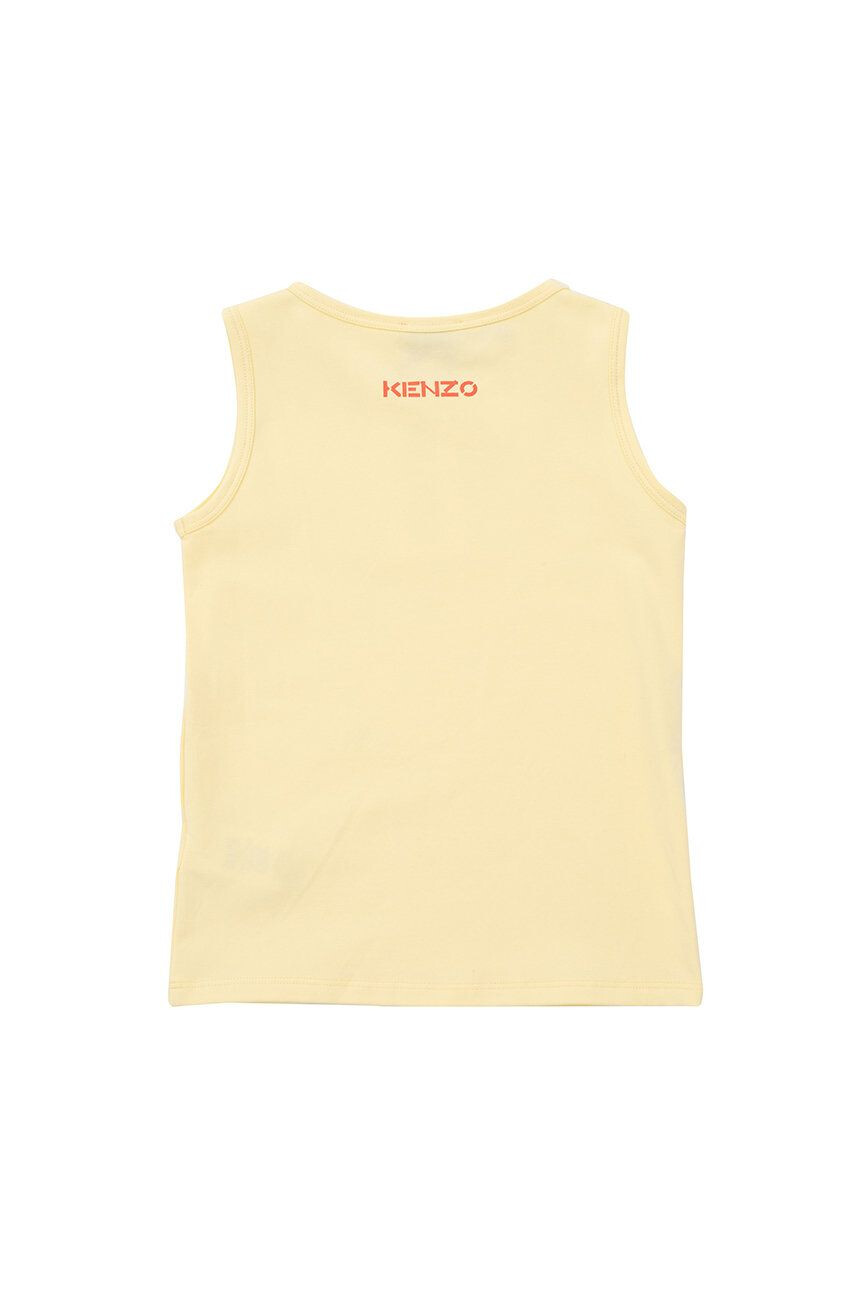 Kenzo kids tricou de bumbac pentru copii culoarea galben - Pled.ro