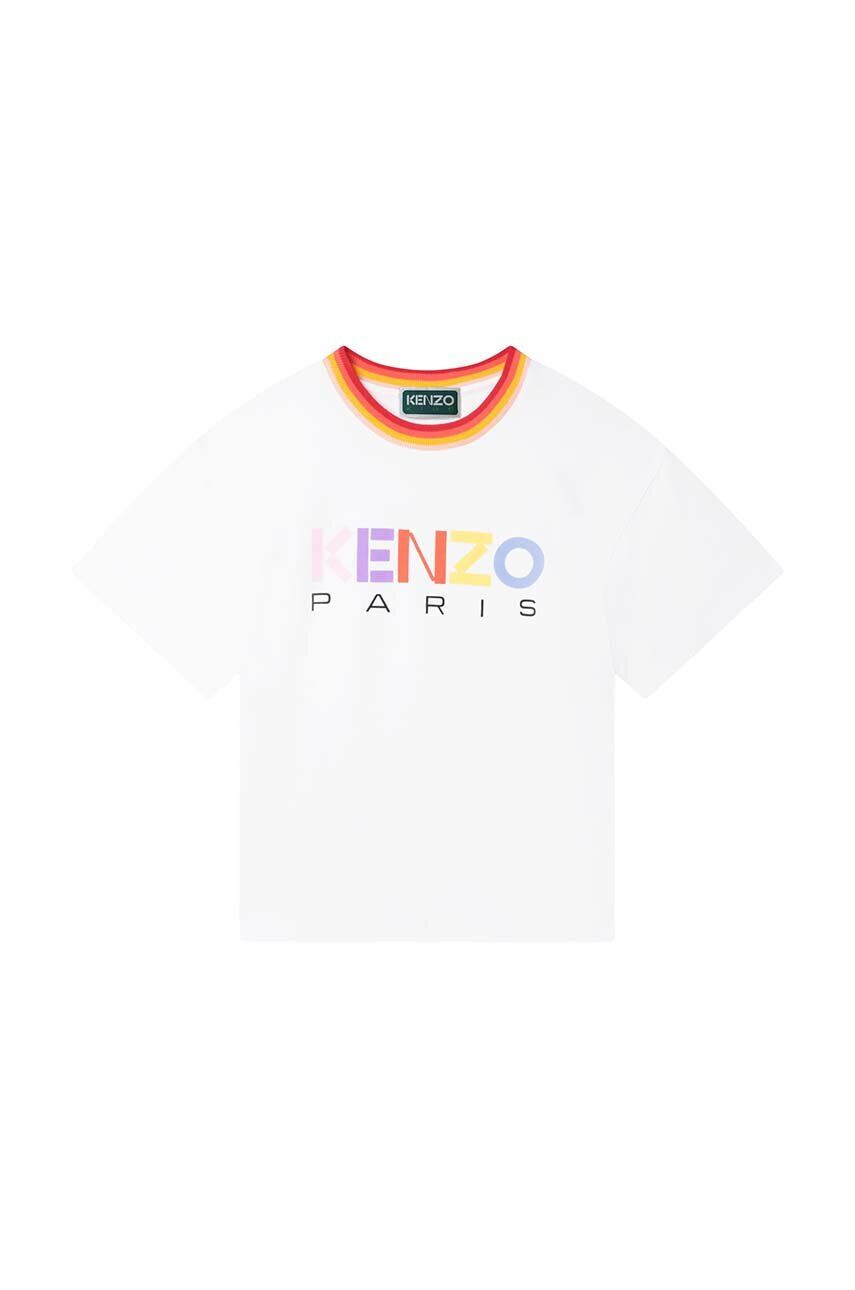 Kenzo kids tricou de bumbac pentru copii culoarea alb modelator - Pled.ro