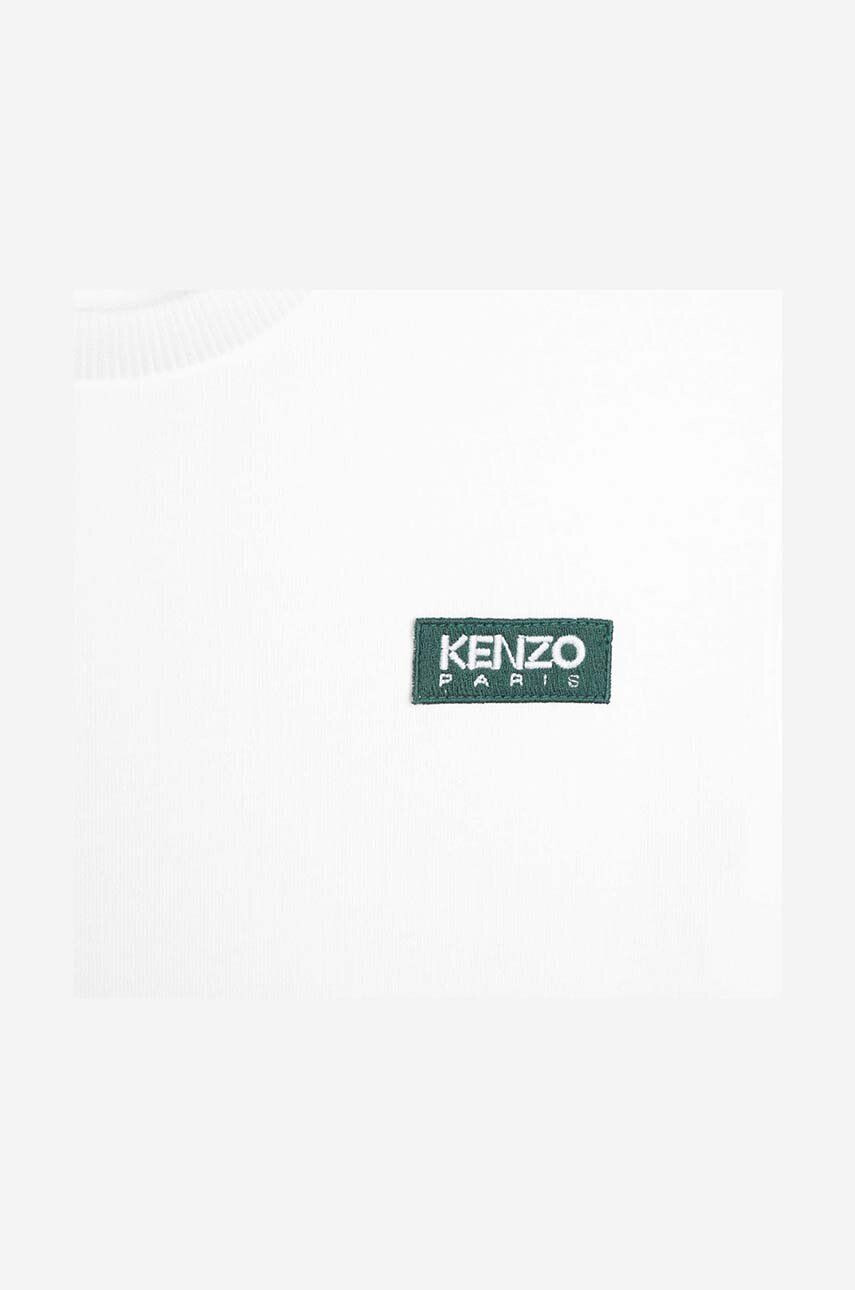 Kenzo kids tricou de bumbac pentru copii culoarea alb cu imprimeu - Pled.ro