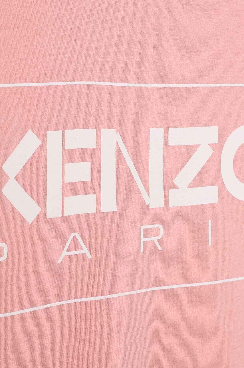 Kenzo kids tricou de bumbac pentru copii culoarea roz - Pled.ro