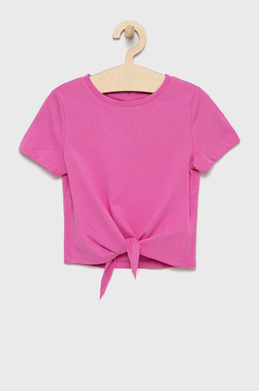 Kids Only tricou de bumbac pentru copii culoarea violet - Pled.ro